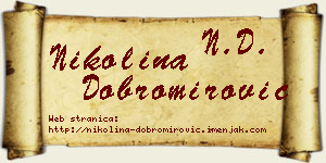 Nikolina Dobromirović vizit kartica